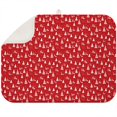 thumbnail image 1 of Red Christmas Tree Pattern Dish Drying Mat for Kitchen 1 Pack, Ultra Absorbent Microfiber Dishes Drainer Mats,18x24in(46x61cm), 1 of 4
