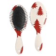 thumbnail image 1 of Red Christmas Tree Pattern Hair Brush,Girls Detangling Hair Brush,Glide Through Tangles with Ease for Wet & Dry Hair,8.8"X2.8", 1 of 7