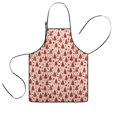 thumbnail image 1 of Red Christmas Tree Pattern Kids Aprons for Girls and Boys,Adjustable Neck Strap Toddler Aprons for Kids Cooking Baking, 1 of 7