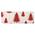 thumbnail image 1 of Red Christmas Tree Pattern Kitchen Rug Mat,Kitchen Runner Rugs Non Skid Washable,Decorative Kitchen Floor Mats for Kitchen,Sink,Laundry,17"x47.2", 1 of 7