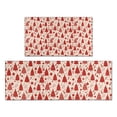 thumbnail image 1 of Red Christmas Tree Pattern Kitchen Rugs Sets Of 2,Anti Fatigue Kitchen Mat Rugs Non Slip Washable,Decorative Kitchen Floor Mats for Kitchen,Sink,Laundry,17"x30"+17"x47", 1 of 7