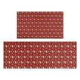 thumbnail image 1 of Red Christmas Tree Pattern Kitchen Rugs Sets Of 2,Anti Fatigue Kitchen Mat Rugs Non Slip Washable,Decorative Kitchen Floor Mats for Kitchen,Sink,Laundry,17"x30"+17"x47", 1 of 7