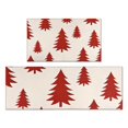 thumbnail image 1 of Red Christmas Tree Pattern Kitchen Rugs Sets Of 2,Anti Fatigue Kitchen Mat Rugs Non Slip Washable,Decorative Kitchen Floor Mats for Kitchen,Sink,Laundry,17"x30"+17"x47", 1 of 7