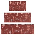 thumbnail image 1 of Red Christmas Tree Pattern Kitchen Rugs Sets Of 3,Kitchen Runner Rugs Non Skid Washable,Decorative Kitchen Floor Mats for Kitchen,Sink,Laundry,17"x30"+ 17"x47" + 17"x59", 1 of 6