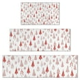 thumbnail image 1 of Red Christmas Tree Pattern Kitchen Rugs Sets Of 3,Kitchen Runner Rugs Non Skid Washable,Decorative Kitchen Floor Mats for Kitchen,Sink,Laundry,17"x30"+ 17"x47" + 17"x59", 1 of 6