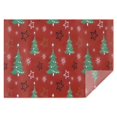 thumbnail image 1 of Red Christmas Tree Pattern Rectangle Tablecloth 60"x84",Waterproof Polyester Rectangle Table Cloth, Wipeable Spillproof Polyester Tablecloth for Dining, Camping, Indoor and Outdoor, 1 of 5
