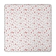 thumbnail image 1 of Red Christmas Tree Pattern Square Fitted Tablecloth with Elastic Edge,Square Table Cover,Washable Elastic Table Cover for Home Kitchen Party Decor 34"x34", 1 of 6