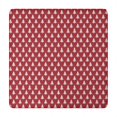 thumbnail image 1 of Red Christmas Tree Pattern Square Fitted Tablecloth with Elastic Edge,Square Table Cover,Washable Elastic Table Cover for Home Kitchen Party Decor 34"x34", 1 of 6