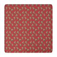 thumbnail image 1 of Red Christmas Tree Pattern Square Fitted Tablecloth with Elastic Edge,Square Table Cover,Washable Elastic Table Cover for Home Kitchen Party Decor 34"x34", 1 of 6