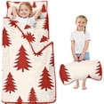 thumbnail image 1 of Red Christmas Tree Pattern Toddler Nap Mats for Kids Preschool,50"x20" Sleeping Mat Bag or Kids,Toddler Sleeping Bag,Toddler Nap Mat or Daycare, 1 of 6