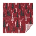 thumbnail image 1 of Red Christmas Tree and Snow Pattern Square Tablecloth,Waterproof Square Table Cover,Wipeable Spillproof Washable Table Cover for Home Kitchen Party Decor 60"x60"(152x152cm), 1 of 6