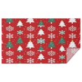 thumbnail image 1 of Red Christmas Tree and Snowflake Pattern Rectangle Tablecloth 60"x102",Waterproof Polyester Rectangle Table Cloth, Wipeable Spillproof Polyester Tablecloth for Dining, Camping, Indoor and Outdoor, 1 of 6