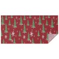 thumbnail image 1 of Red Christmas Tree and Snowflake Pattern Rectangle Tablecloth 60"x120",Waterproof Polyester Rectangle Table Cloth, Wipeable Spillproof Polyester Tablecloth for Dining, Camping, Indoor and Outdoor, 1 of 6