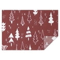 thumbnail image 1 of Red Christmas Tree and Star Pattern Rectangle Tablecloth 60"x84",Waterproof Polyester Rectangle Table Cloth, Wipeable Spillproof Polyester Tablecloth for Dining, Camping, Indoor and Outdoor, 1 of 5