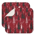 thumbnail image 1 of Red Christmas Tree and Snow Pattern Dish Drying Mat for Kitchen 1 Pack, Ultra Absorbent Microfiber Dishes Drainer Mats,16x18in(41x46cm), 1 of 6