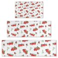 thumbnail image 1 of Red Christmas Truck Pattern Kitchen Rugs Sets Of 3,Kitchen Runner Rugs Non Skid Washable,Decorative Kitchen Floor Mats for Kitchen,Sink,Laundry,17"x30"+ 17"x47" + 17"x59", 1 of 6