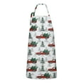 thumbnail image 1 of Red Christmas Truck and Tree Apron-Garden Aprons for Women with Pockets-Cotton Linen Waterproof Kitchen Cooking Gardening Aprons Adjustable for Kitchen,Cooking,BBQ and Salon 32"x27", 1 of 7