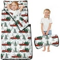 thumbnail image 1 of Red Christmas Truck and Tree Pattern Toddler Nap Mats for Kids Preschool,50"x20" Sleeping Mat Bag or Kids,Toddler Sleeping Bag,Toddler Nap Mat or Daycare, 1 of 6