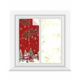 thumbnail image 1 of Red Christmas Window Privacy Film Stained Glass Window Film Decorative Windows Cover Static Windows Cling for Glass Snowman Truck Xmas Tree Ball Snowflake Winter Stickers for Bathroom 17.7"x39.3", 1 of 7
