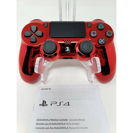 Red Chrome Custom PS4 Playstation 4 Wireless Controller