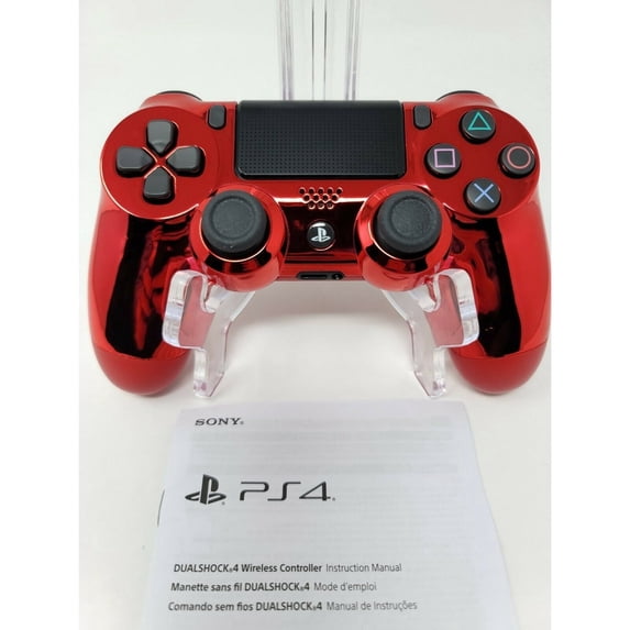Red Chrome Custom PS4 Playstation 4 Wireless Controller