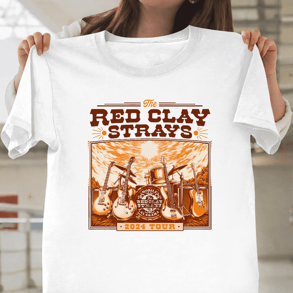 Red Clay Strays 2024 Concert Tour Southern Country Rock Unisex T-Shirt, up to size 3XL.
