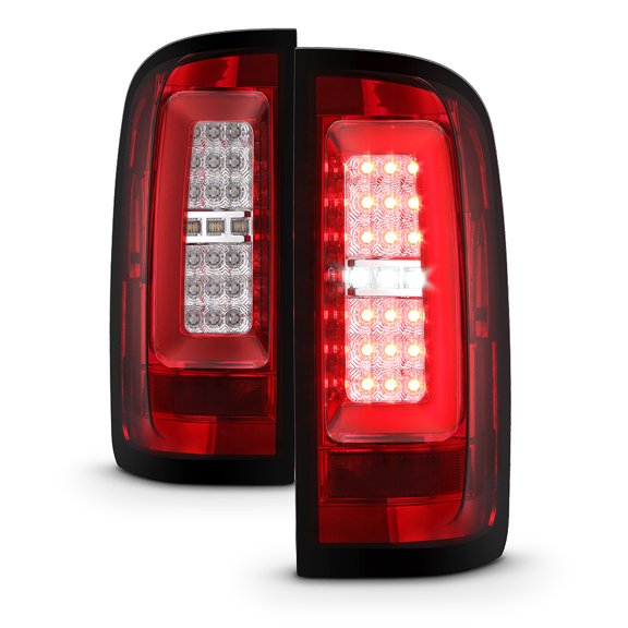 Red Clear 2015-2022 Chevy Colorado Full LED Tube Tail Lights Lamps Left+Right