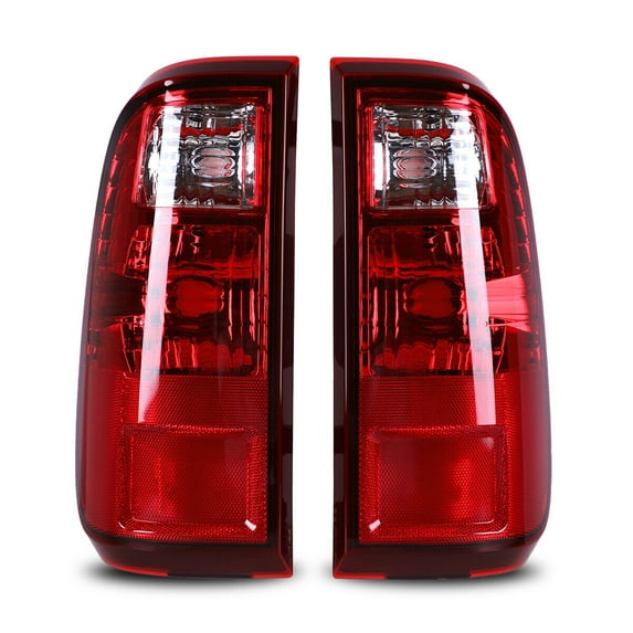 Red Clear Tail Lights Brake Lamp For 2008-2016 Ford F-250/F-350/F-450 Super Duty-Driver + Passenger Side