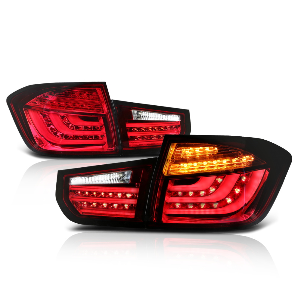 Red/Clear*Tron LED Bar*Neon Tail Light Brake Lamp for 1215 BMW F30 3