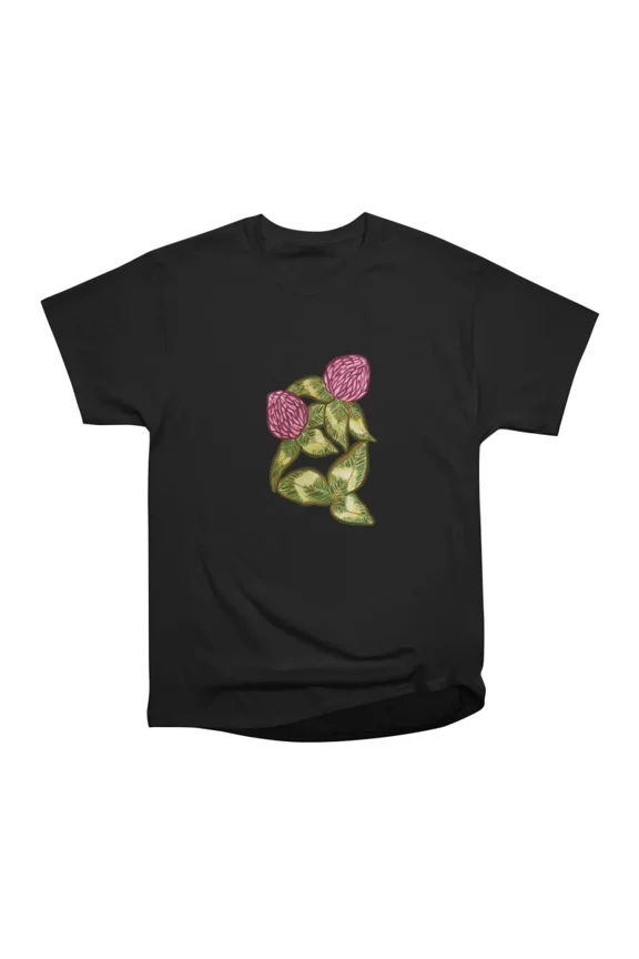 Red Clover Art T-Shirt Tee Gift For Him Merch For Her Apparel For Friend
