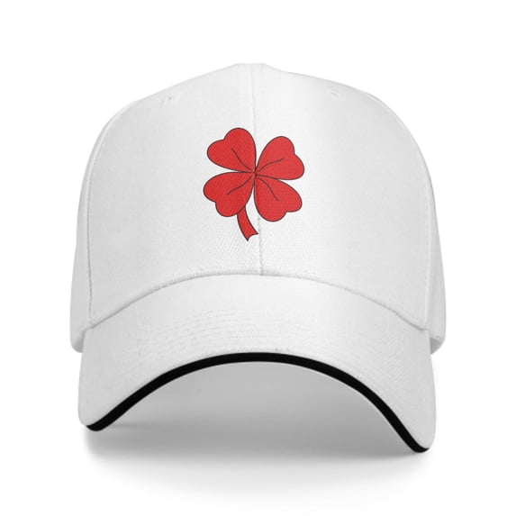 Red Clover Baseball Caps for Men Women Fashion Summer Casquette Adjustable Casual Trucker Hats for Outdoor Activities