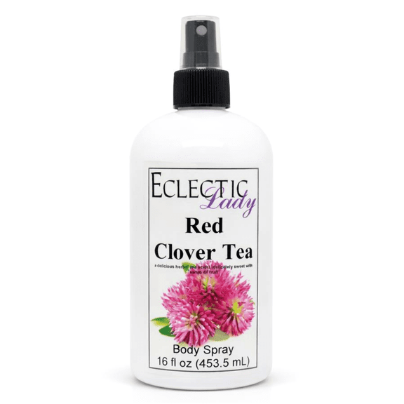 Red Clover Tea Body Spray, Eclectic Lady, Hydrating Mist, Unisex, 16 oz