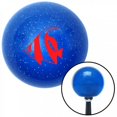 thumbnail image 1 of Red Clown Fish Blue Metal Flake Shift Knob with M16 x 1.5 Insert Shifter Auto Brody, 1 of 1