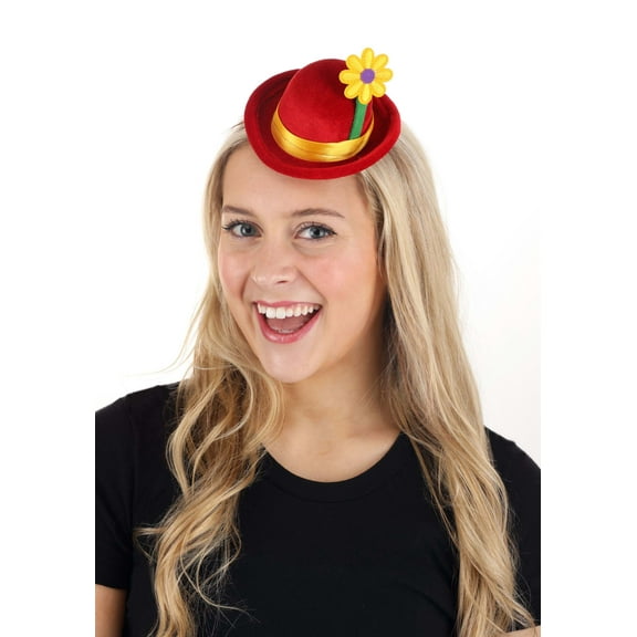 Red Clown Mini Bowler Hat