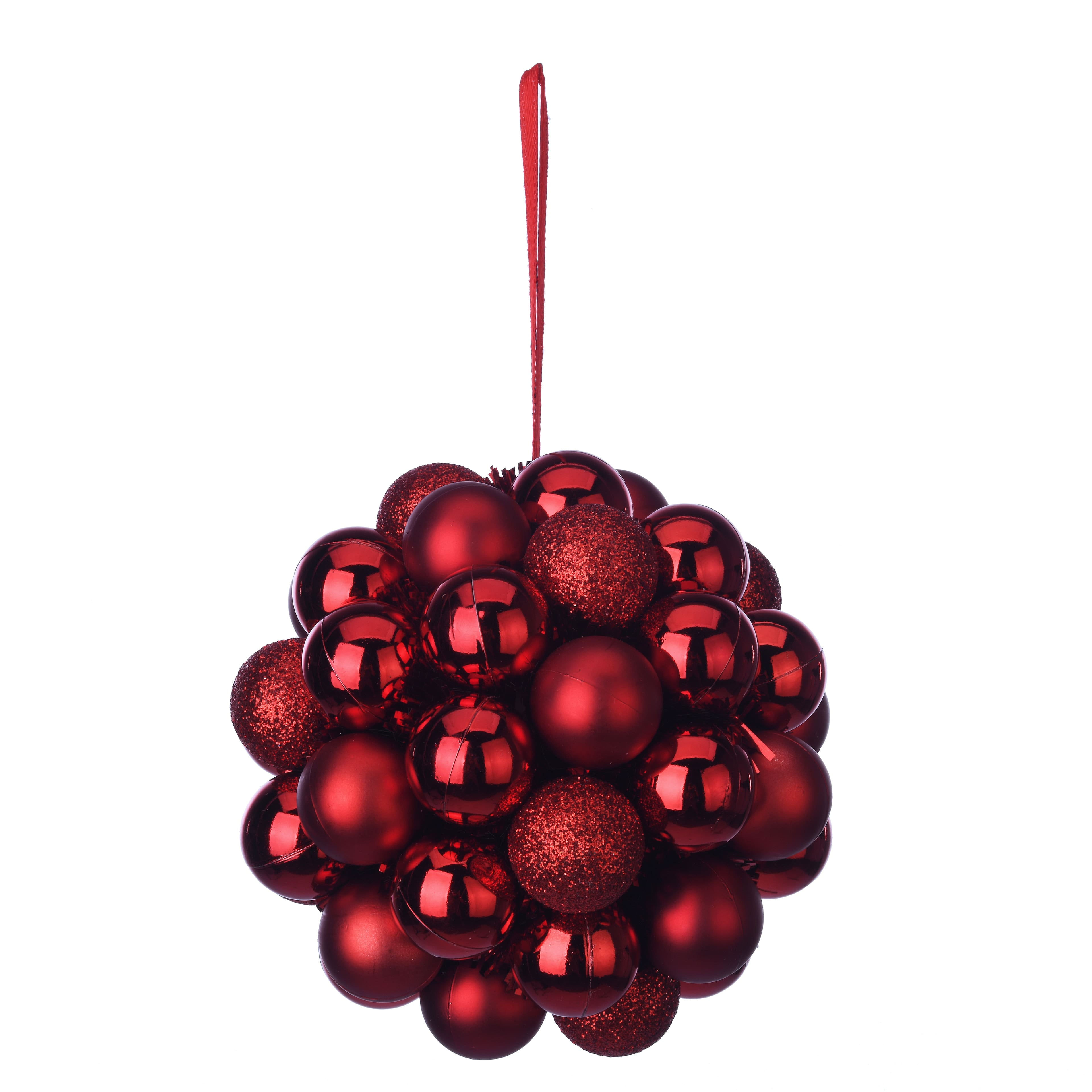 Red Cluster Ball Plastic Ornament by Ashland®Christmas Ornaments
