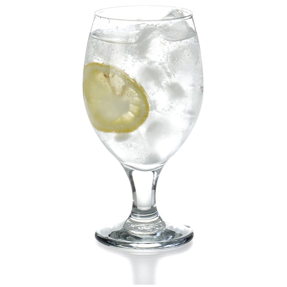 Red Co. Classic Clear Glasses for Water, Juice, Liquor - Wine Goblets - Set of 4 (13.5 Ounces)