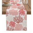 thumbnail image 1 of Red Coastal Table Runner Vintage Coral Ocean Modern Sea Abstract Tablerunners 13 x 70 Inch, Table Decorations Tabletop Scarf for Summer Gathering Holiday Farmhouse Kitchen Dining Decor, 1 of 6