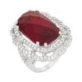 thumbnail image 1 of Red Cocktail Crest Ring - Size 9, 1 of 1
