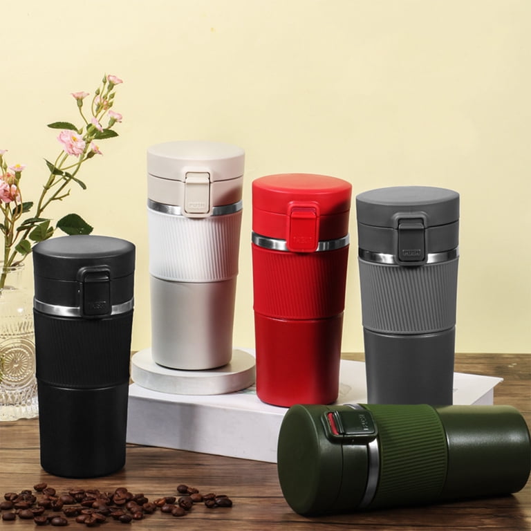 Red Coffee Thermos, Stainless Steel Insulated Mug for Professional Office Use and Travel, Durable Heat Preservation Bottle for Personal Maintenance