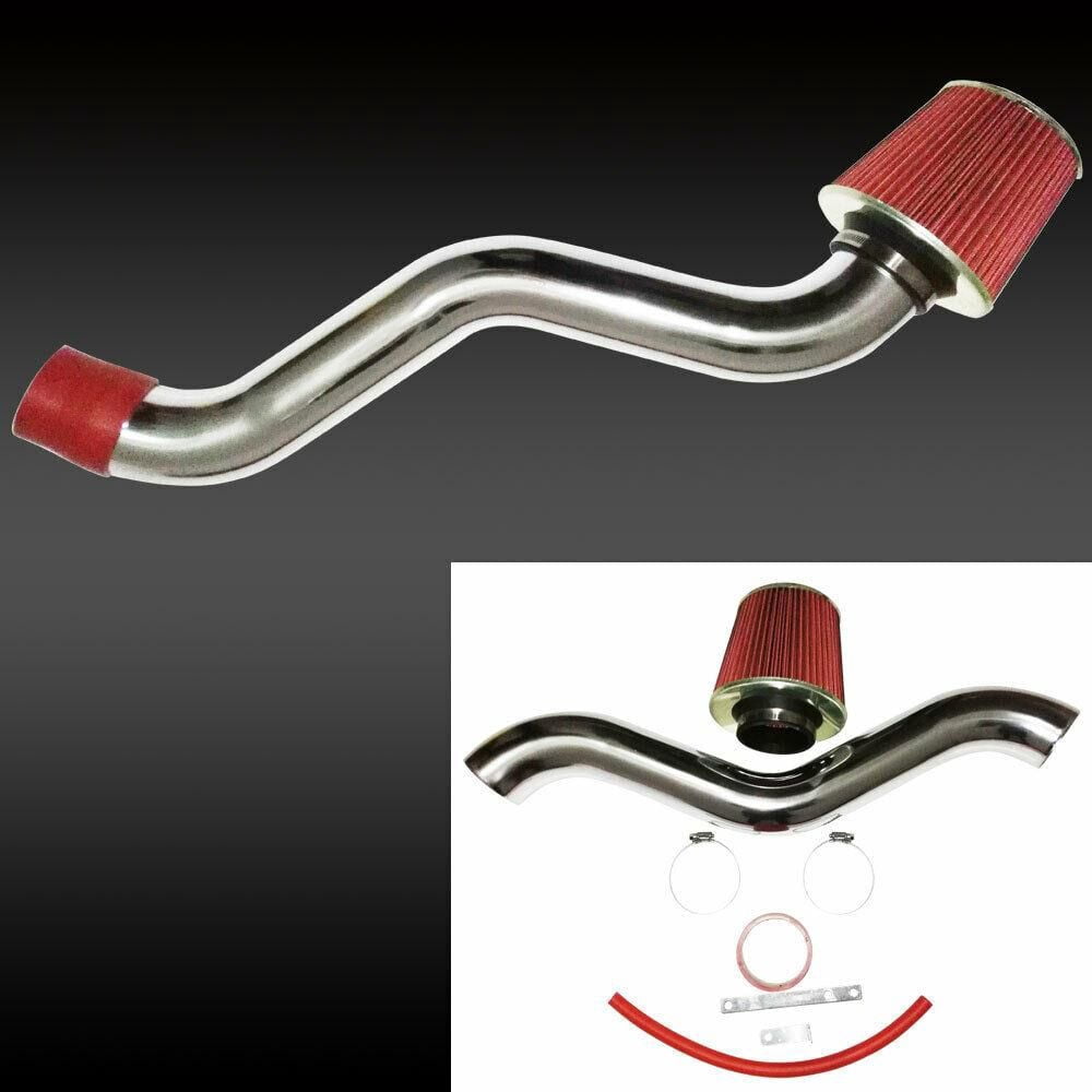 Red Cold Air Intake System Kit for 1998-2002 Honda Accord 2.3L DX LX EX SE VP & 1997-2001 Honda Prelude 2.2L, Anodized Aluminum Engine Intake Pipe, SKU 92531952