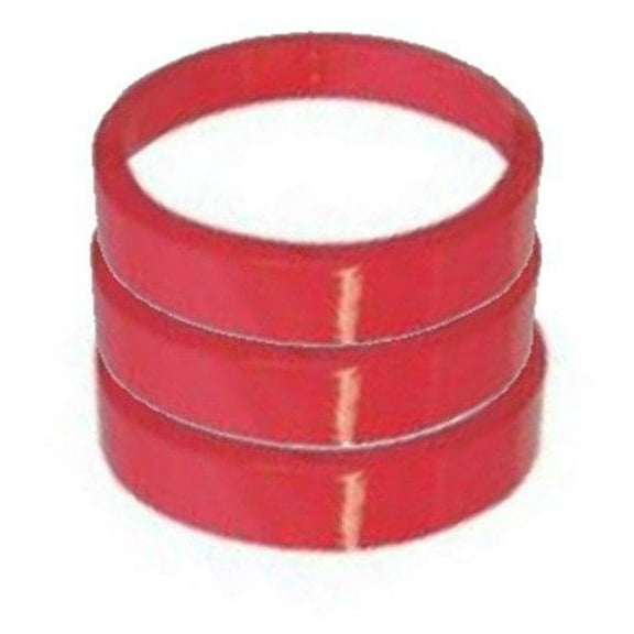 Red Color Heat Shrink Bands - Fits Round Plastic Soup/Deli Containers C (pack of 750)