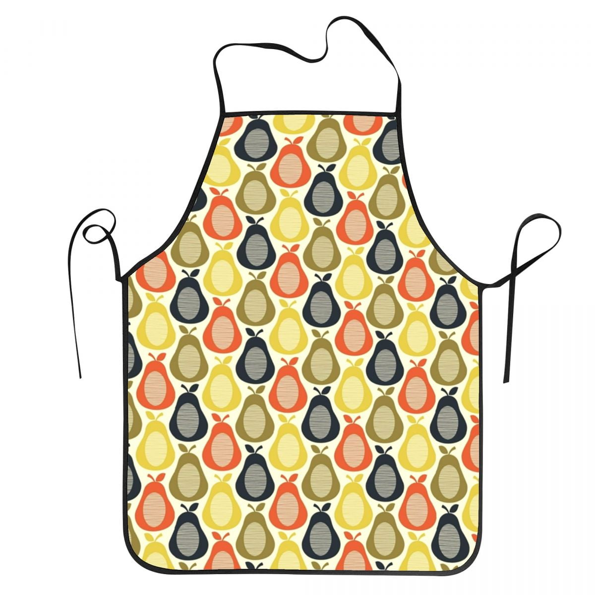 Red Color Multi Stem Orla Kiely Apron Women Men Unisex Kitchen Chef