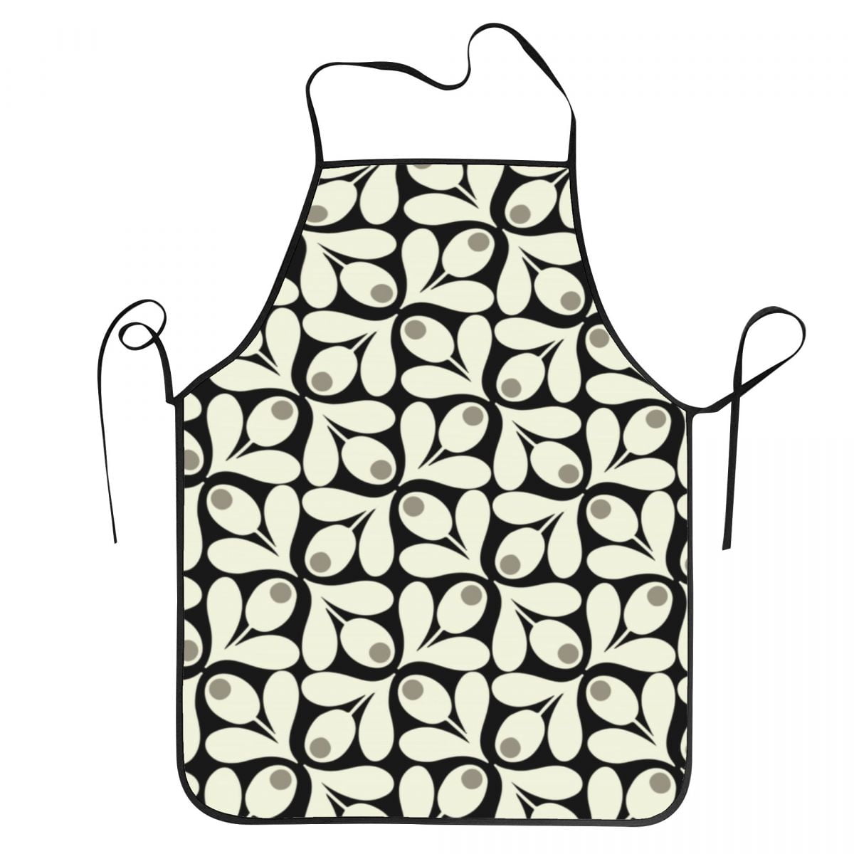 Red Color Multi Stem Orla Kiely Apron Women Men Unisex Kitchen Chef