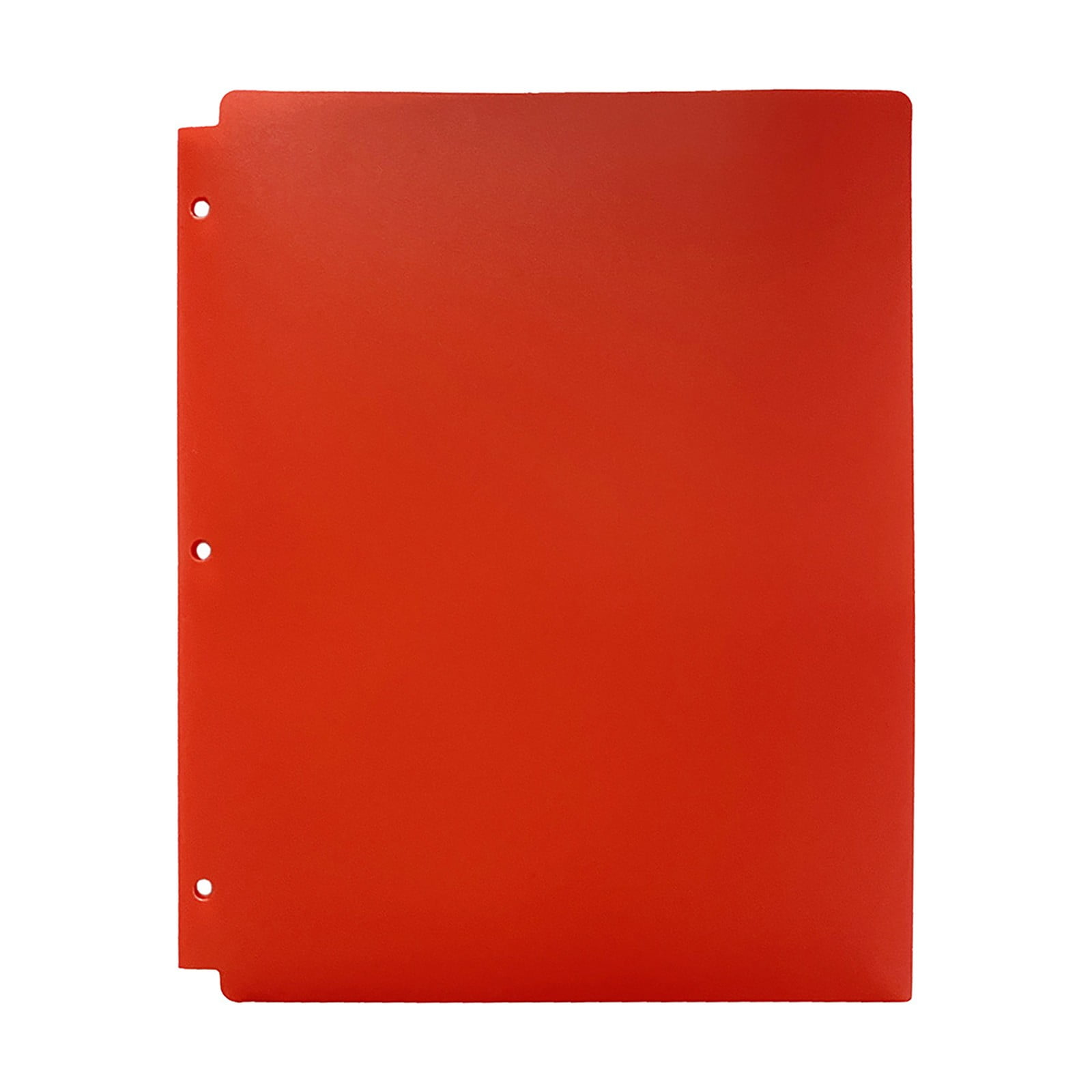 Red Colored File Folders Two-Pocket Folder, Three-Hole Punch Prong ...
