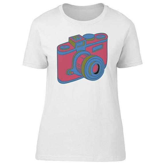 Red Colored Old Camera T-Shirt Men -Image by Shutterstock, Male x-Large