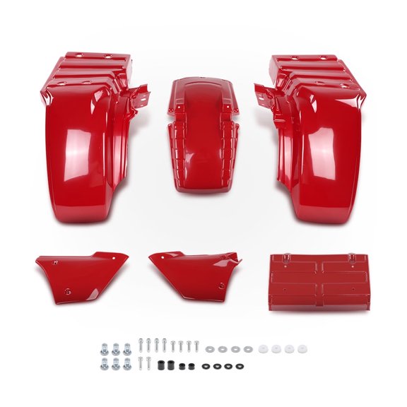 Red Complete Plastic Fender Kit Fit For Honda Big Red ATC250ES ATC 250ES 1985-1987