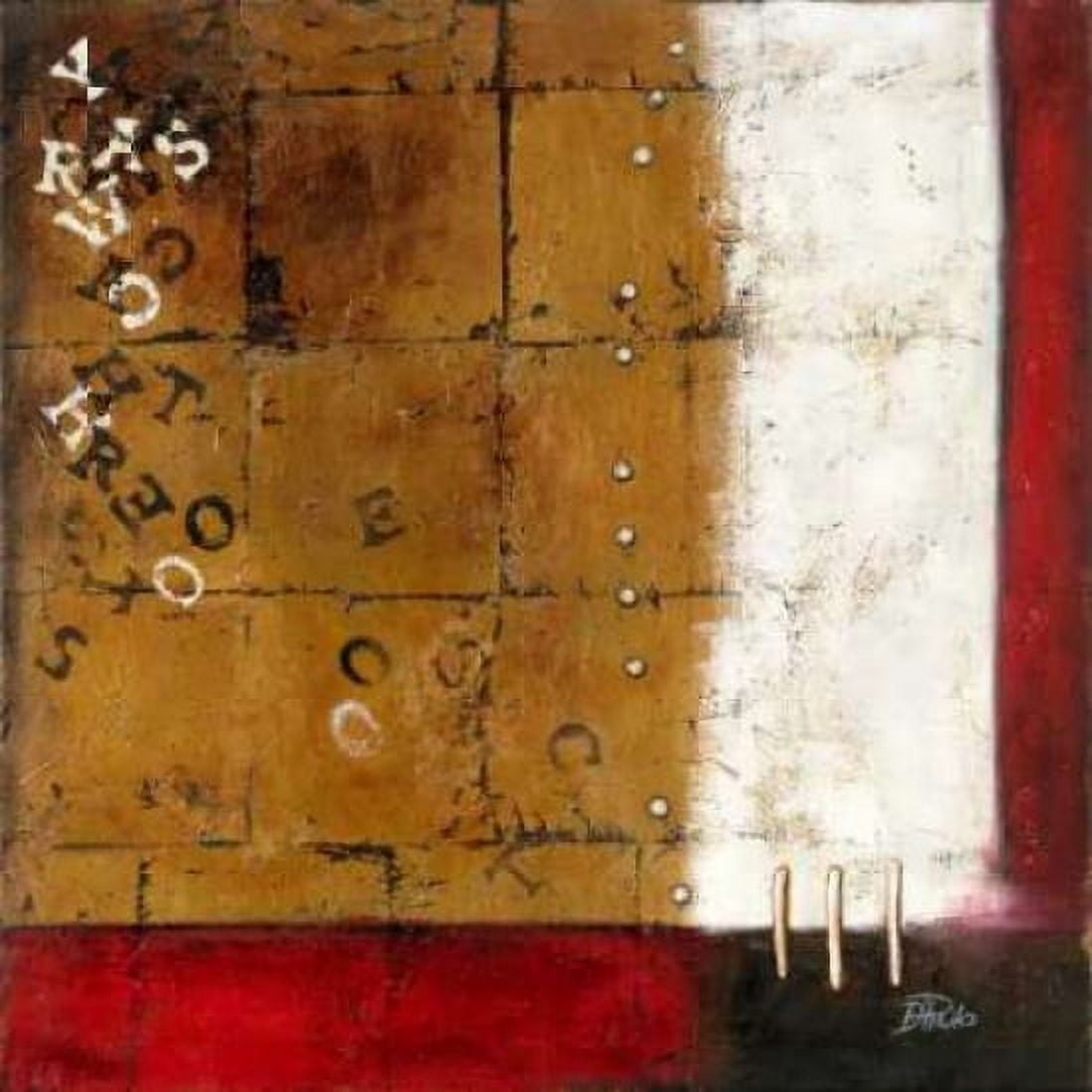 Red Contemporary III Canvas Art - Patricia Pinto (24 x 24)