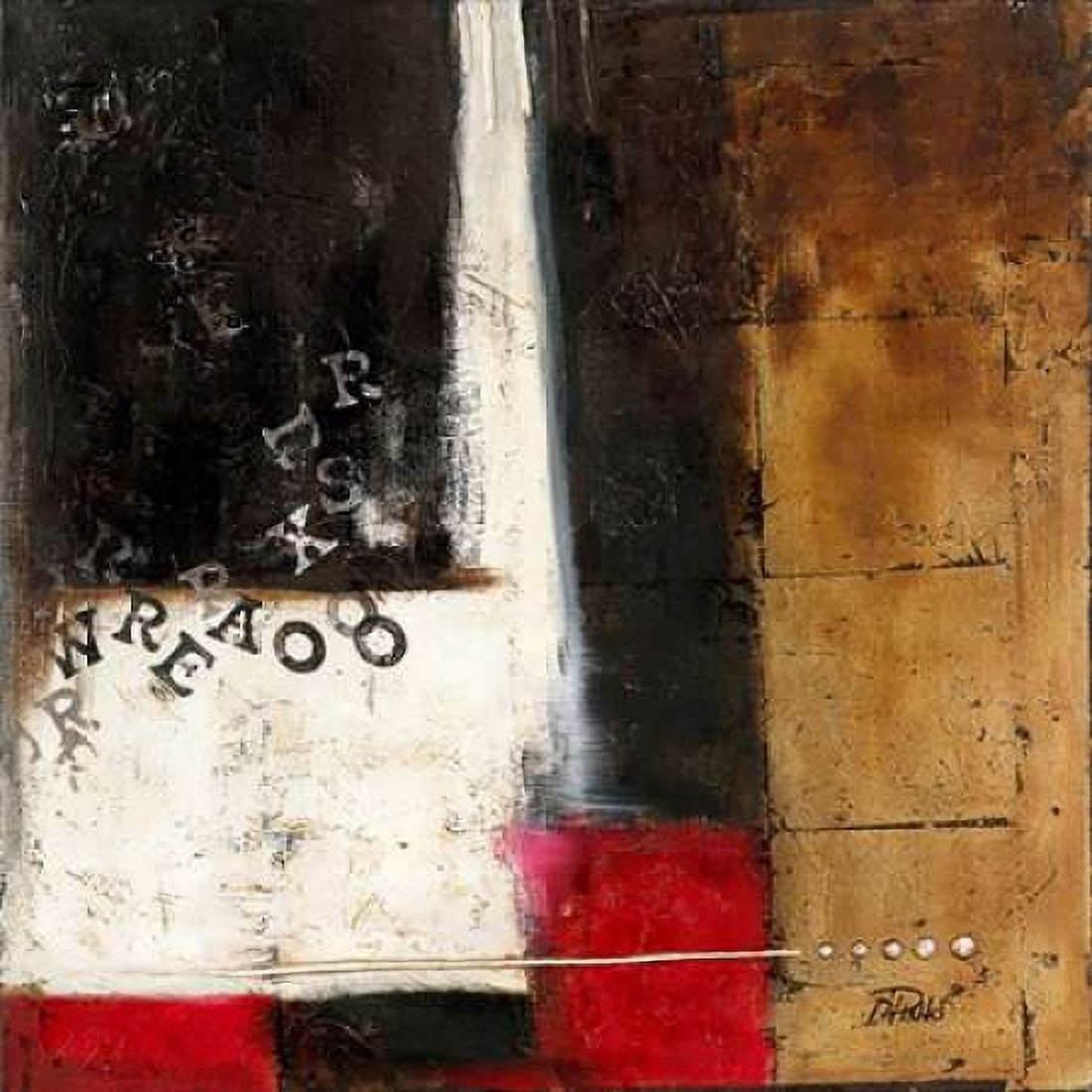 Red Contemporary IV Canvas Art - Patricia Pinto (24 x 24)