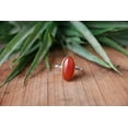 thumbnail image 1 of Red Coral Gemstone Ring, 925 Sterling Silver Ring, Statement Ring, Handmade Ring, Gemstone Ring, Red Coral Ring, Personalized Gift For Her,., 1 of 4