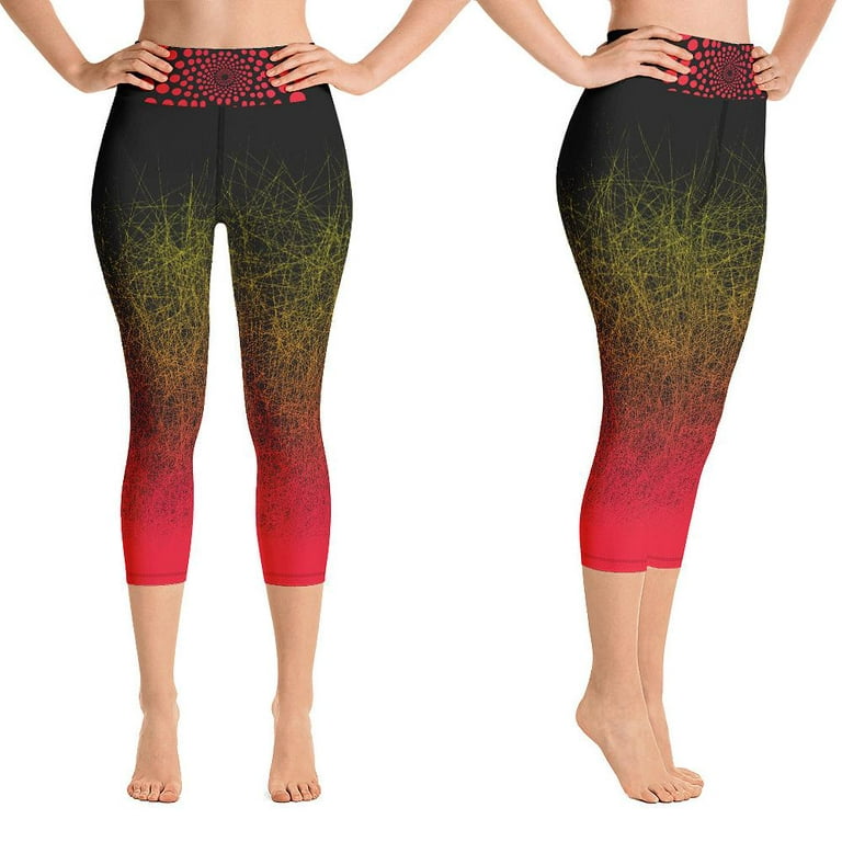 Women's High-Waisted Push-Up Control Capri Leggings with 10ml caffeine  refill included